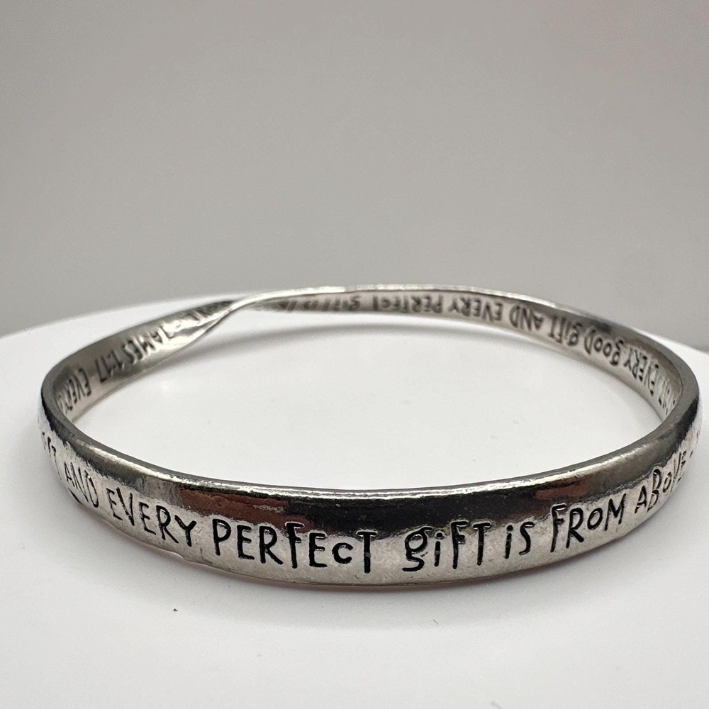 Vintage 90s James 1:17 Bracelet Statement Silver Tone Women's Classic Jewelry